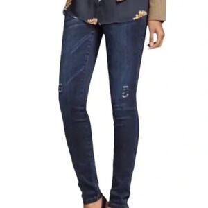 Cabi Curvy Skinny Dusk Destructed Jeans - Size 8